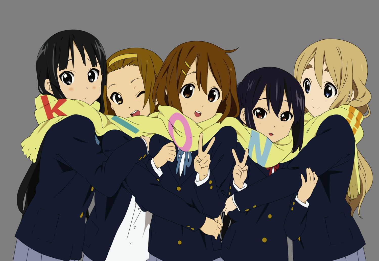 akiyama_mio, hirasawa_yui, k-on!, kotobuki_tsumugi, nakano_azusa, seifuku, tainaka_ritsu, torasen