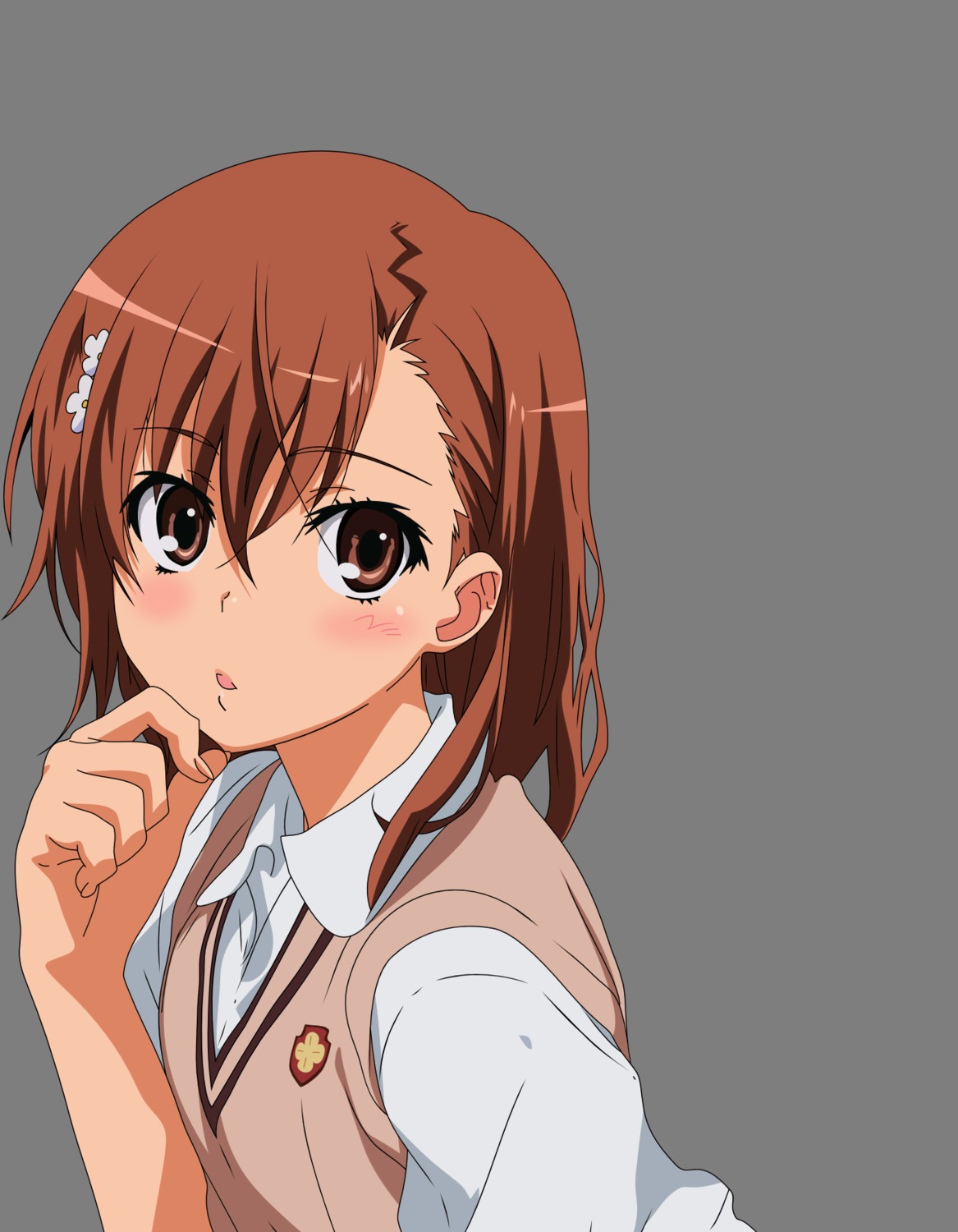 misaka_mikoto, seifuku, toaru_kagaku_no_railgun, toaru_majutsu_no_index, torasen, transparent_png, vector_trace