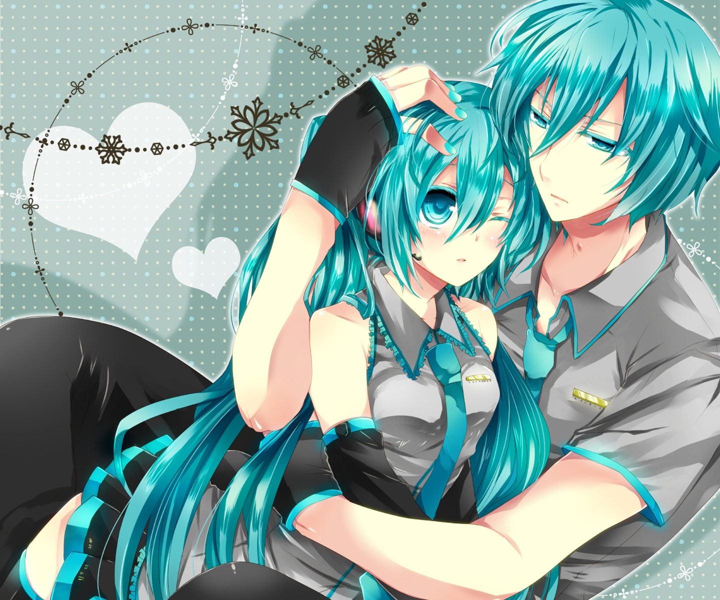 akatsuki_yakyou, genderswap, hatsune_miku, hatsune_mikuo, thighhighs, vocaloid