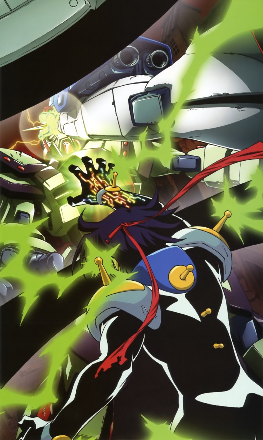 bodysuit, domon_kasshu, g_gundam, gundam, male, mecha, neros_gundam, shining_gundam