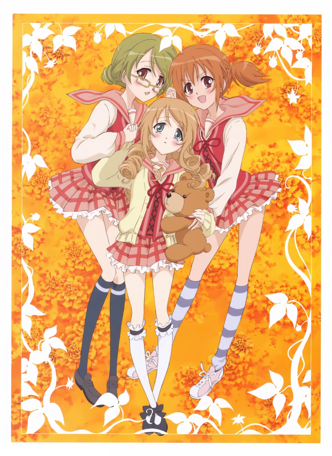 byakudan_kagome, hyuuga_kizuna, megane, natsume_remon, sakai_kyuuta, seifuku, strawberry_panic