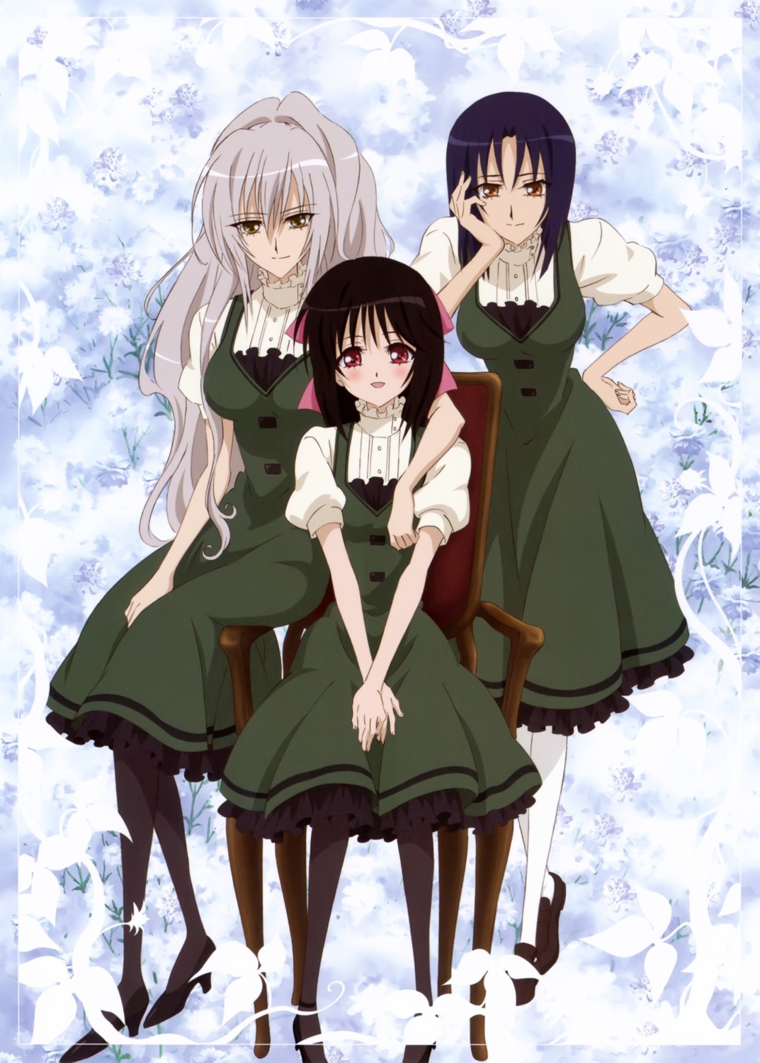 hanazono_shizuma, rokujou_miyuki, sakai_kyuuta, sakuragi_kaori, seifuku, strawberry_panic