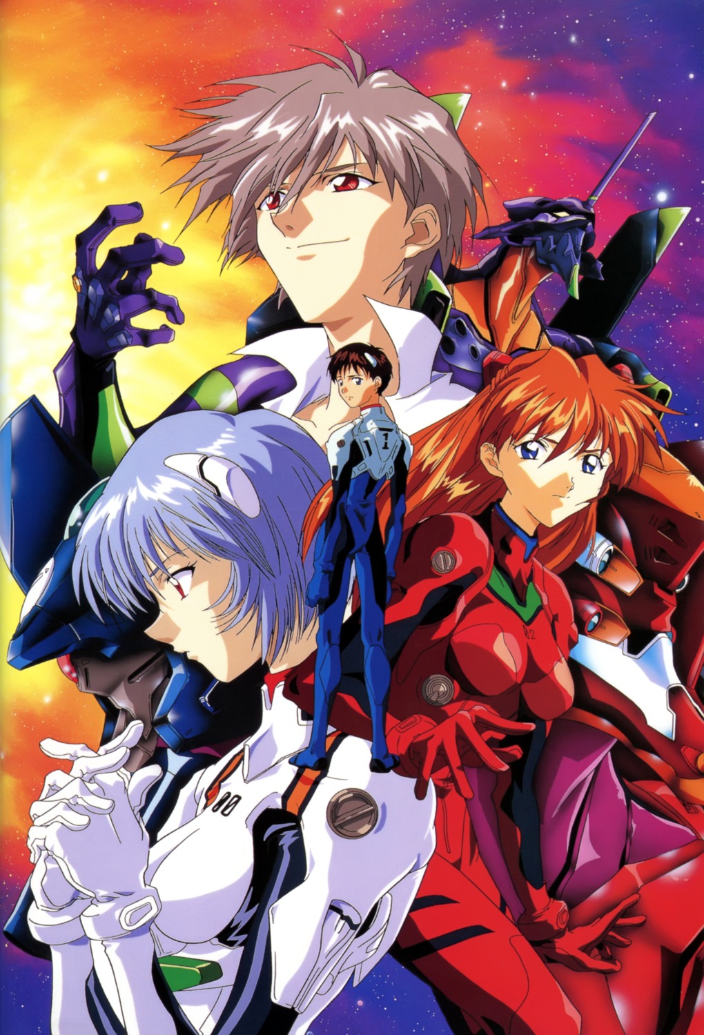 ayanami_rei, bodysuit, ikari_shinji, nagisa_kaworu, neon_genesis_evangelion, souryuu_asuka_langley, yokota_mamoru
