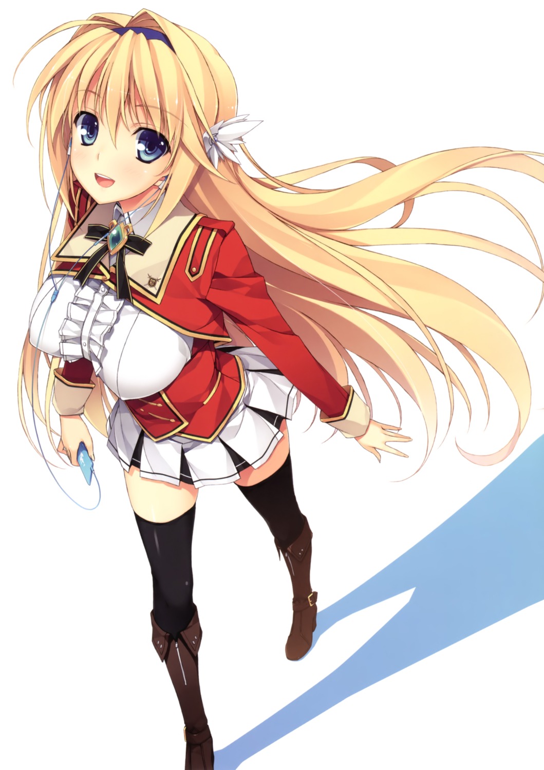 elcia_harvence, koikishi_purely_kiss, seifuku, thighhighs, yuuki_hagure
