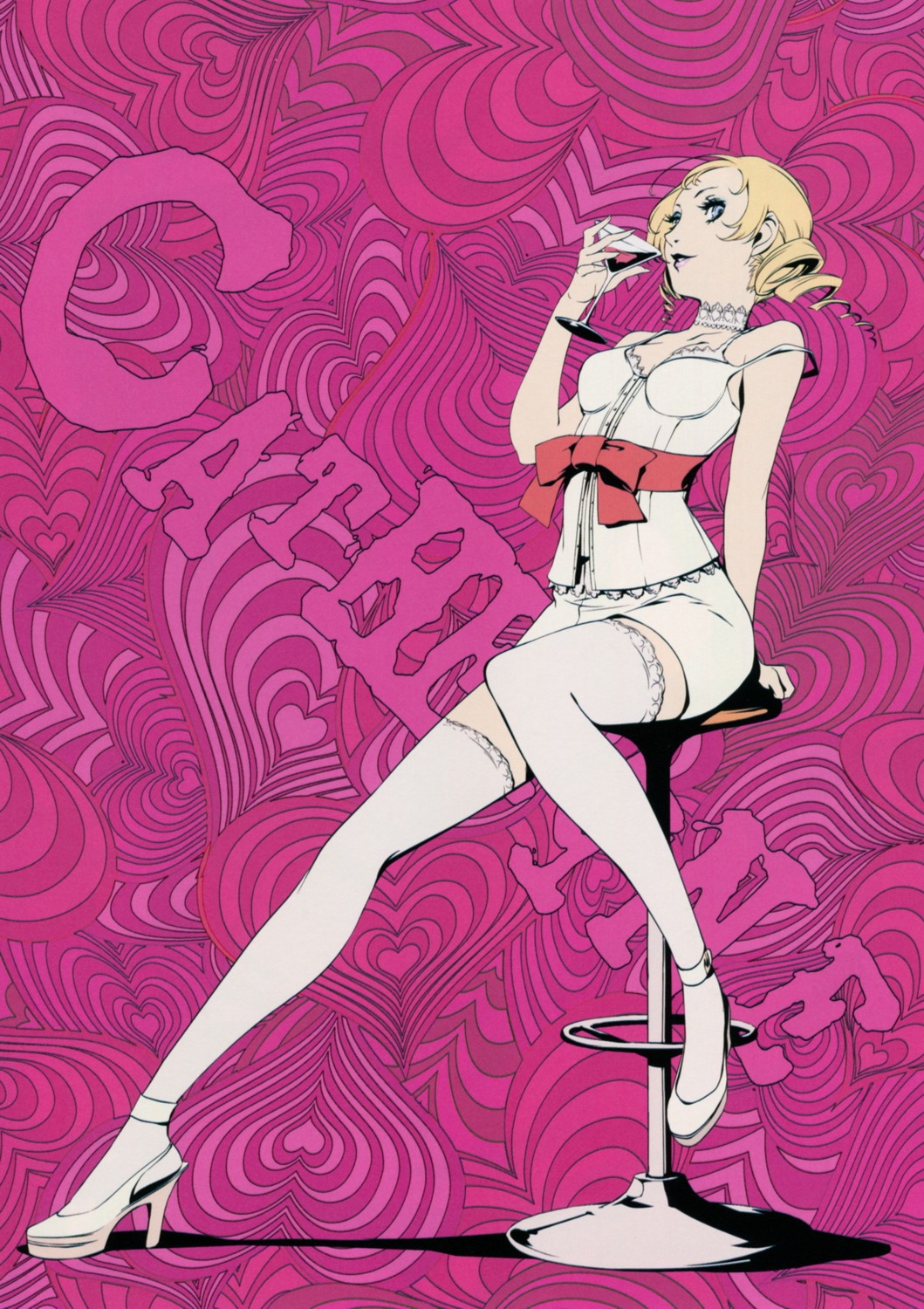 catherine_(character), catherine_(game), cleavage, heels, soejima_shigenori, thighhighs