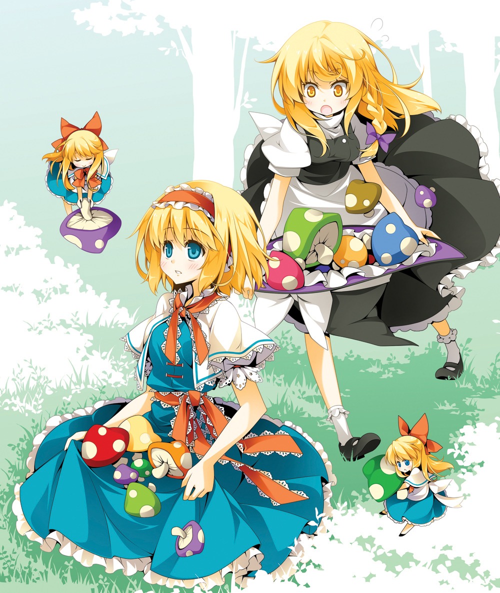 alice_margatroid, kirisame_marisa, reina_(black_spider), shanghai_doll, touhou
