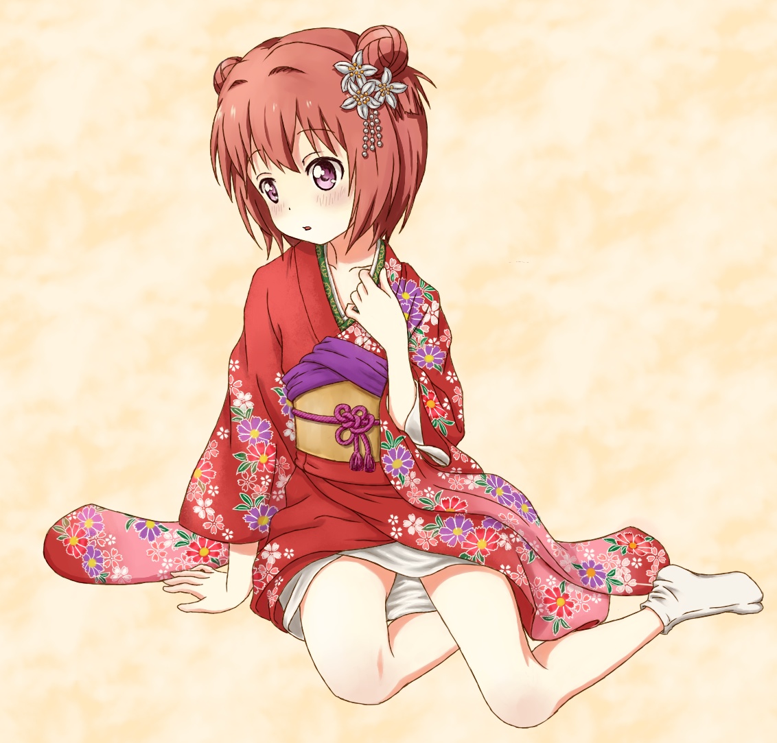 akaza_akari, kimono, takahashi_(dega_mo), yuru_yuri