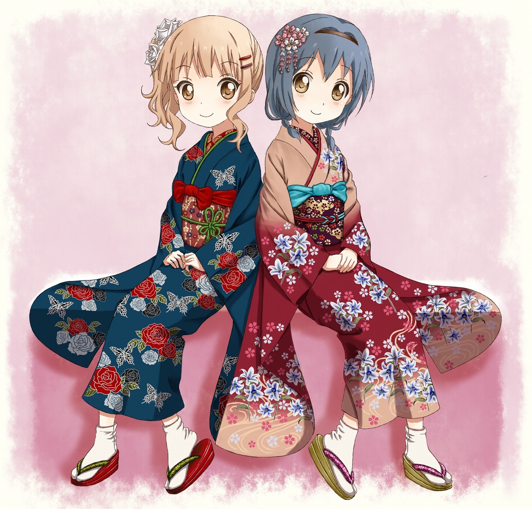 furutani_himawari, kimono, oomuro_sakurako, takahashi_(dega_mo), yuru_yuri