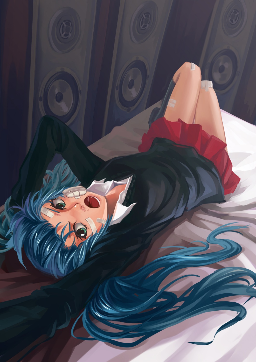 hatsune_miku, vocaloid, xiamianliele
