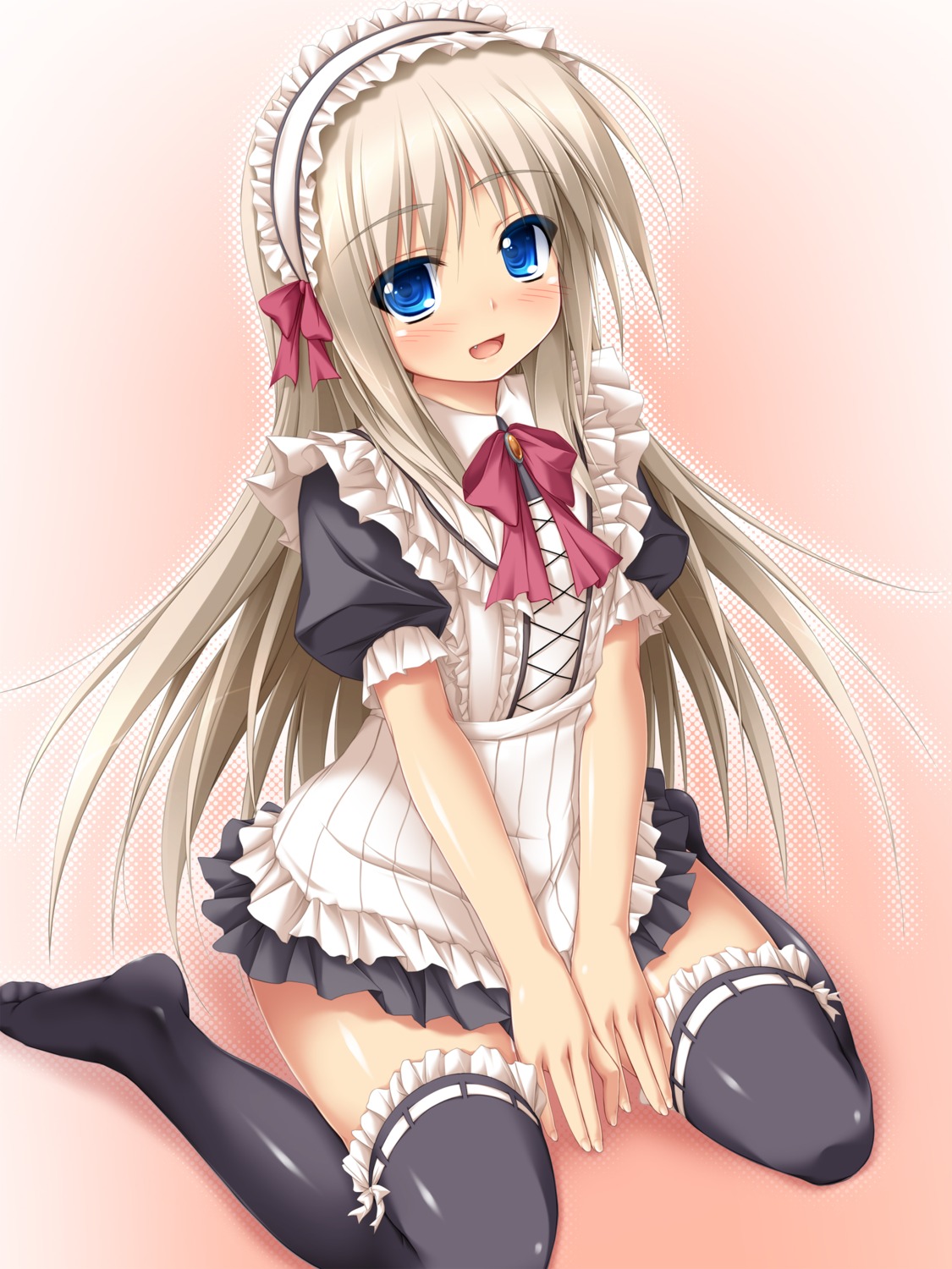 little_busters!, maid, mizunoe_kotaru, noumi_kudryavka, thighhighs
