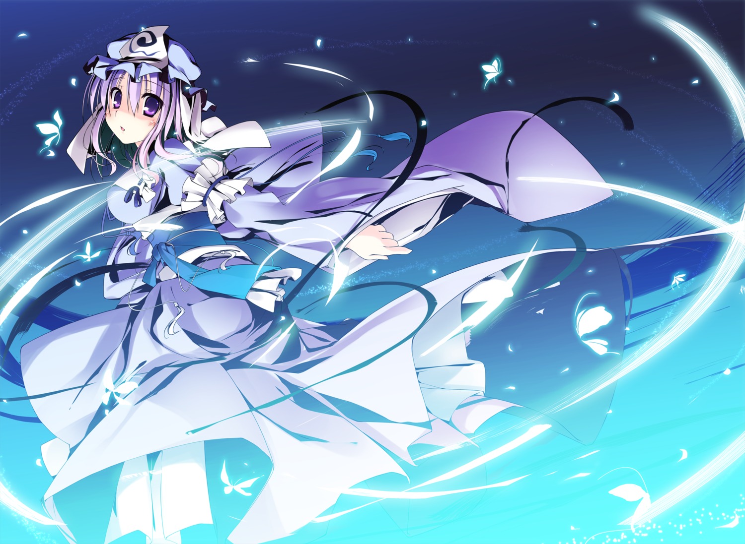 saigyouji_yuyuko, t-ray, touhou
