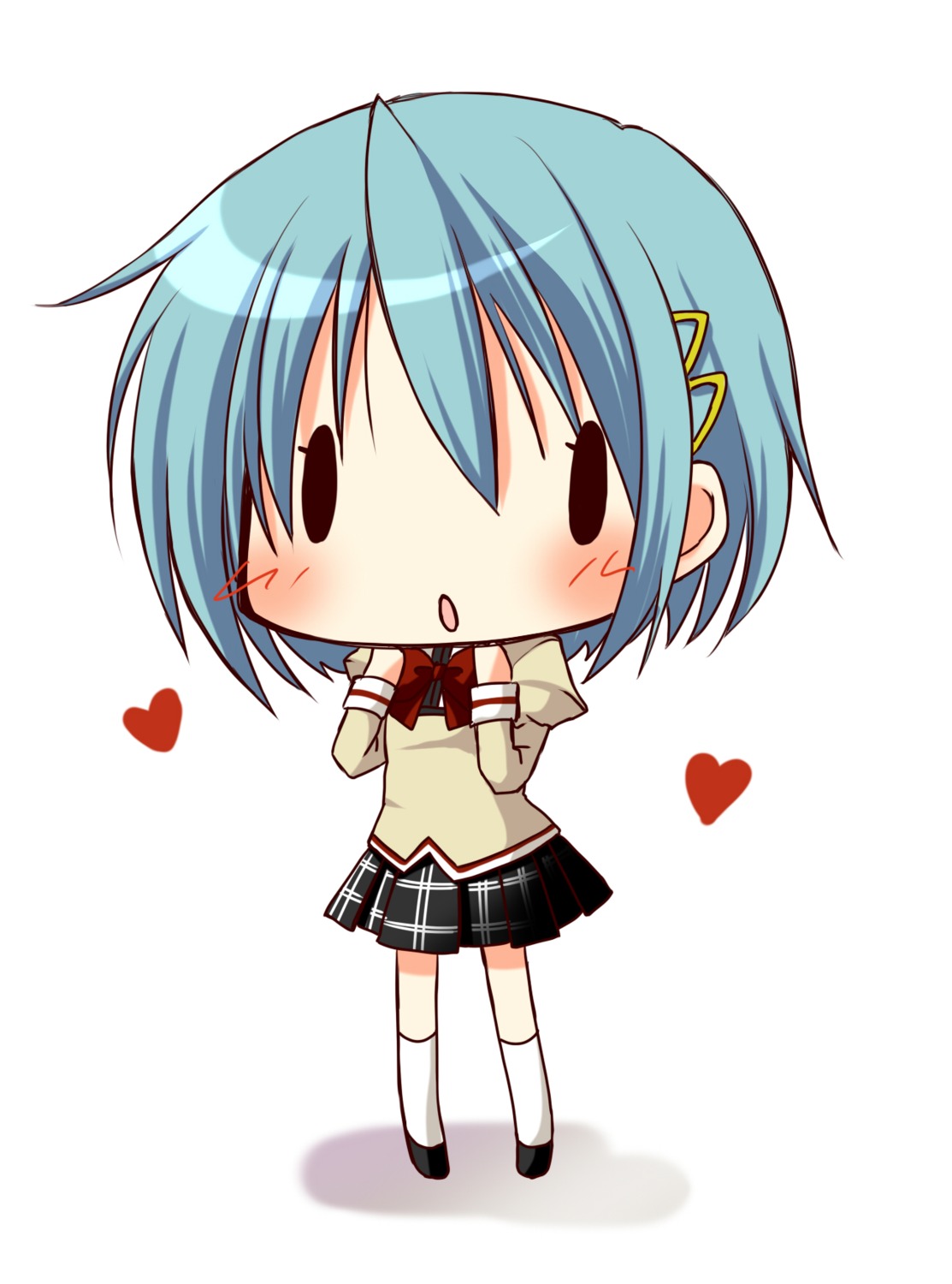 chibi, mahou_shoujo_madoka_magica, miki_sayaka, oumi_neneha, seifuku