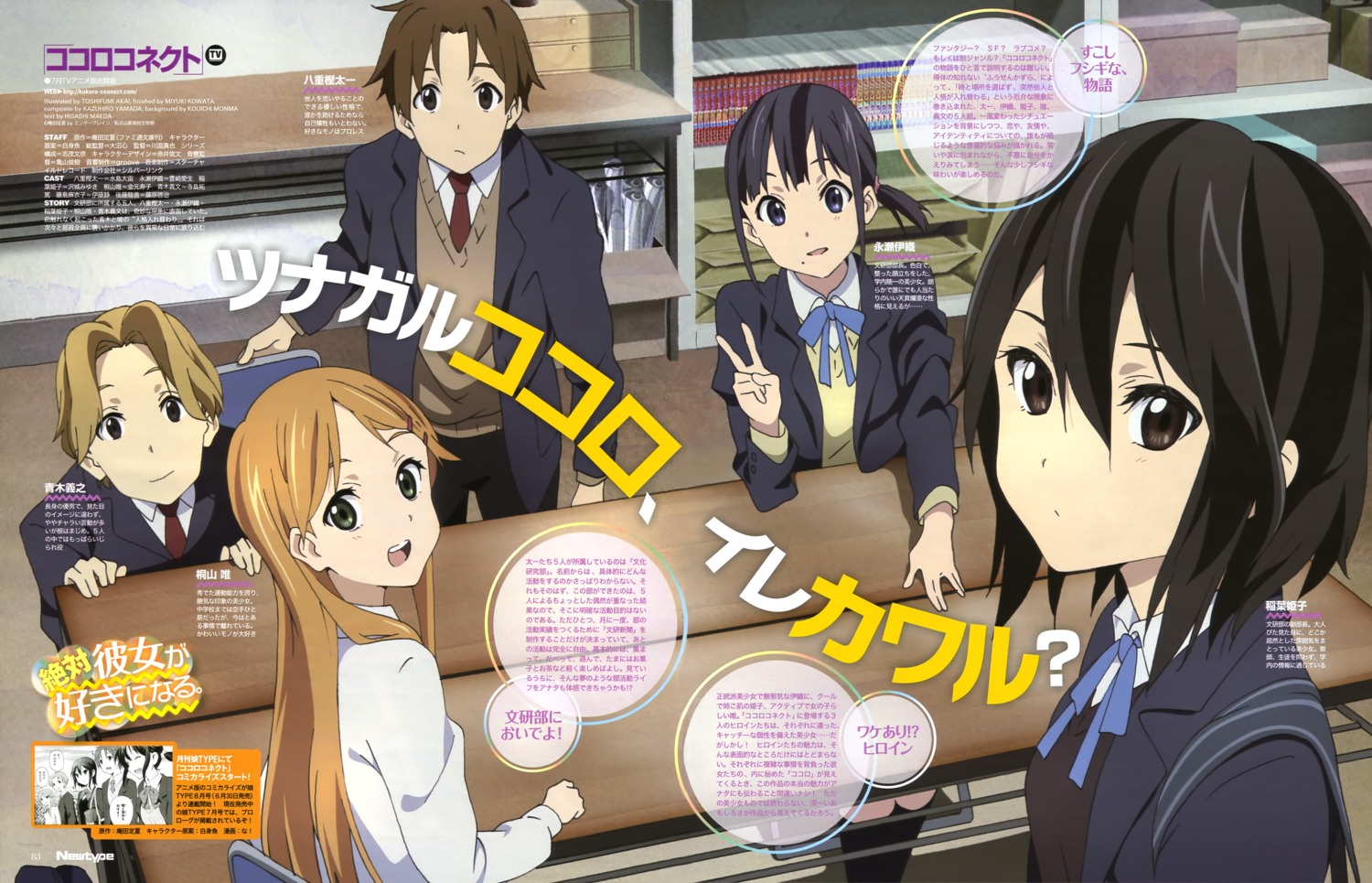 akai_toshifumi, aoki_yoshifumi, inaba_himeko, kiriyama_yui, kokoro_connect, nagase_iori, seifuku, yaegashi_taichi
