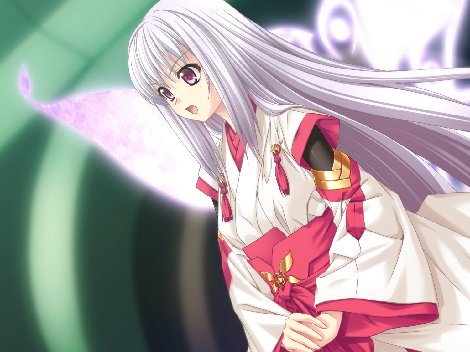 fairy, kannatsuki_noboru, miko, shinkyoku_soukai_polyphonica, wallpaper, wings, yugiri_princesca