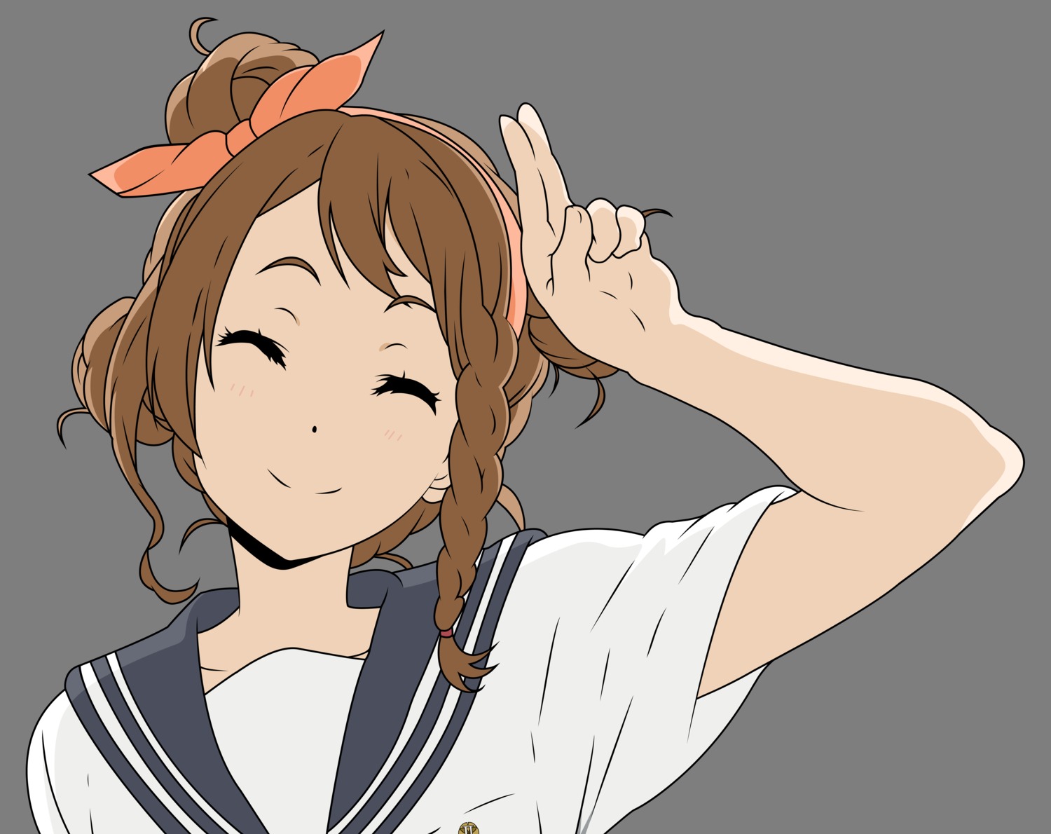 hyouka, sawakiguchi_misaki, seifuku, transparent_png, vector_trace