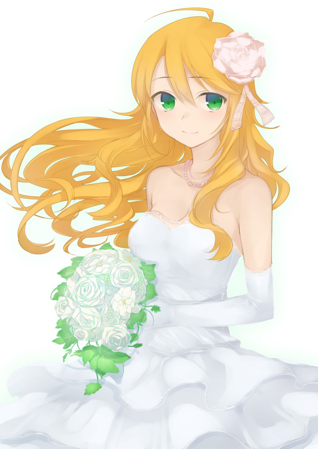 dress, hoshii_miki, minazuki_randoseru, the_idolm@ster, wedding_dress