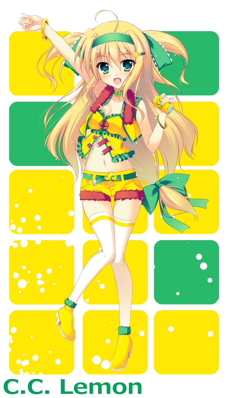 c.c._lemon, c.c._lemon_(character), cleavage, raiou, thighhighs