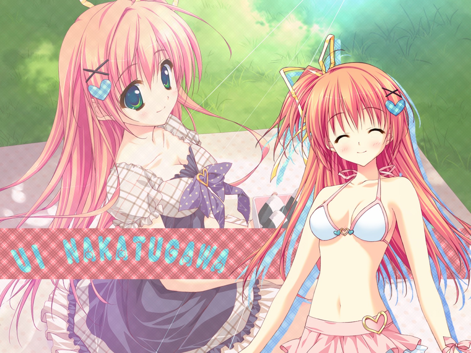 bikini_top, cleavage, feng, hoshizora_e_kakaru_hashi, nakatsugawa_ui, ryohka, swimsuits, wallpaper