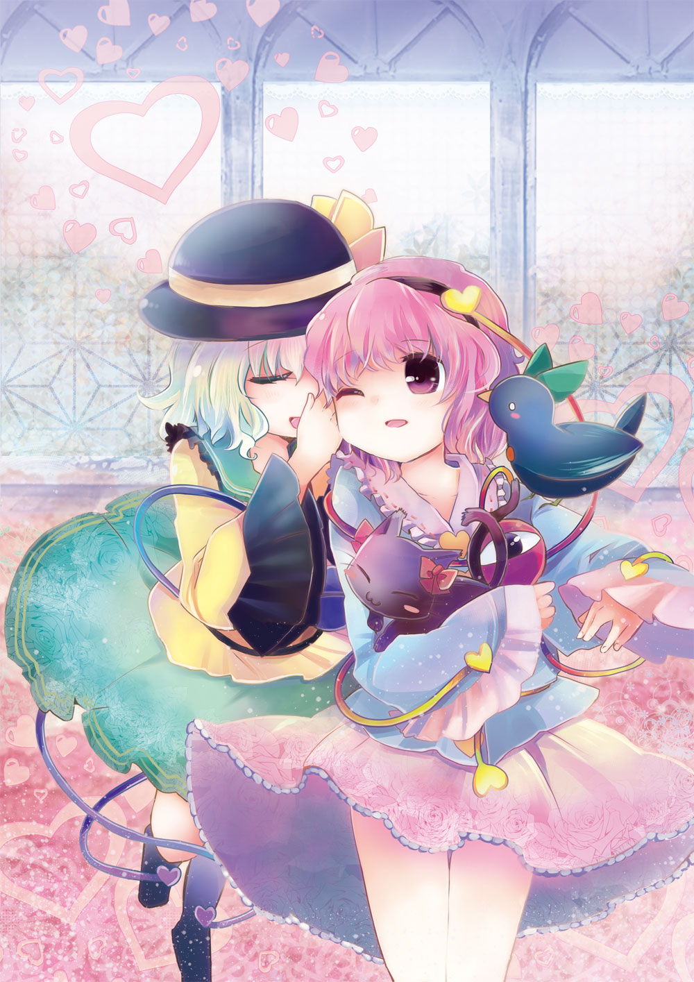 kaenbyou_rin, komeiji_koishi, komeiji_satori, reiuji_utsuho, suzune_yuuji, touhou