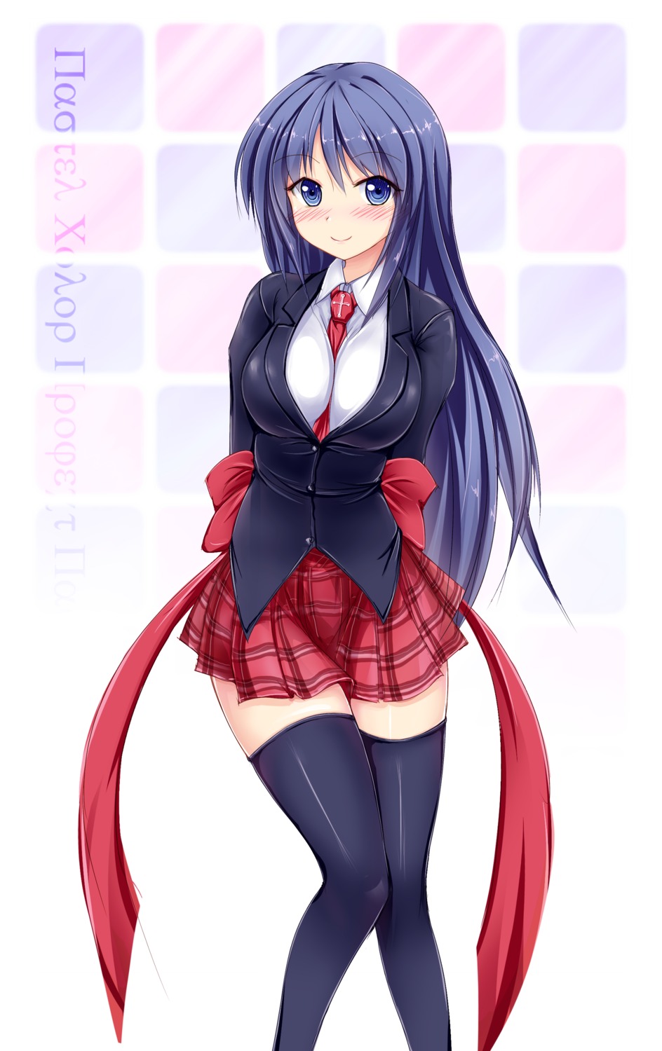 aliasing, minazuki, seifuku, thighhighs