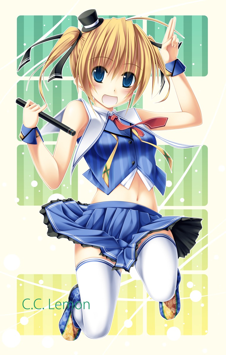 c.c._lemon, c.c._lemon_(character), parakiss, thighhighs