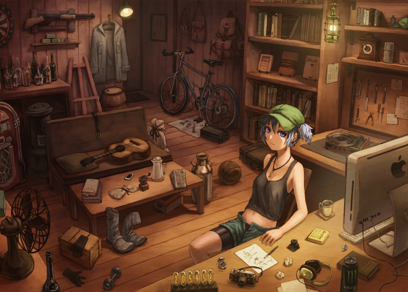 bike_shorts, kawashiro_nitori, kurione, steins;gate, touhou