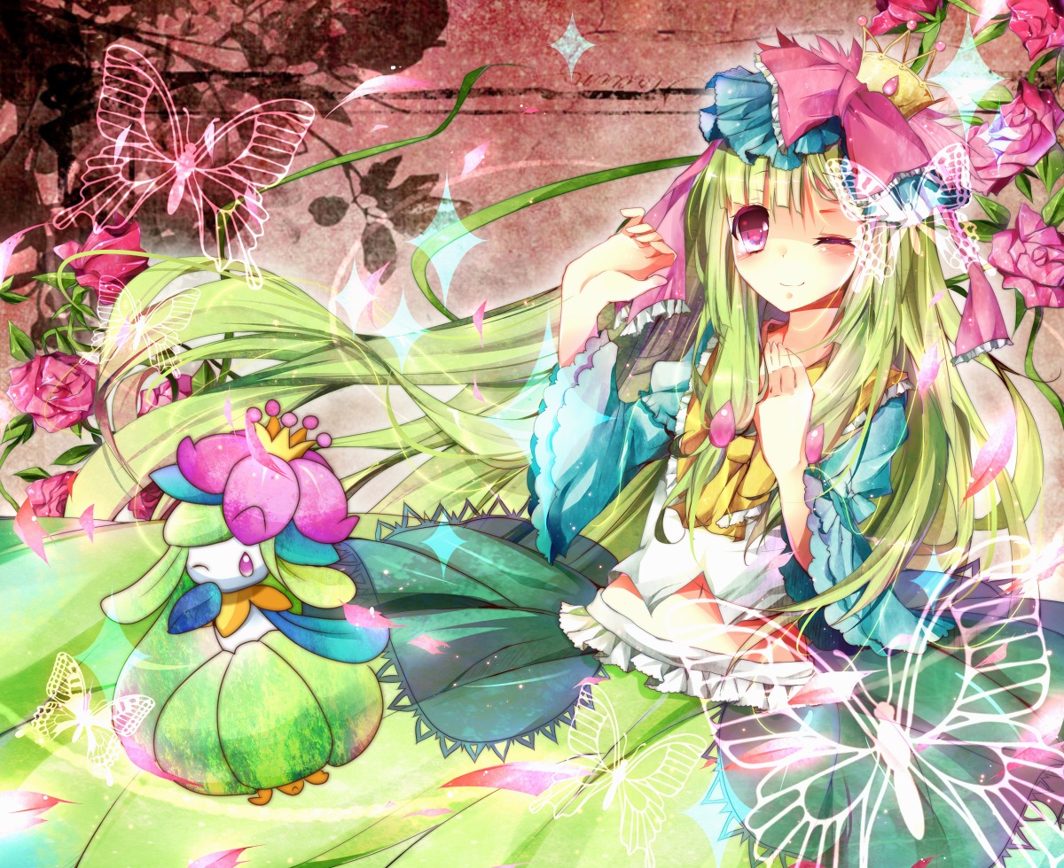 anthropomorphization, homadelic, lilligant, pokemon