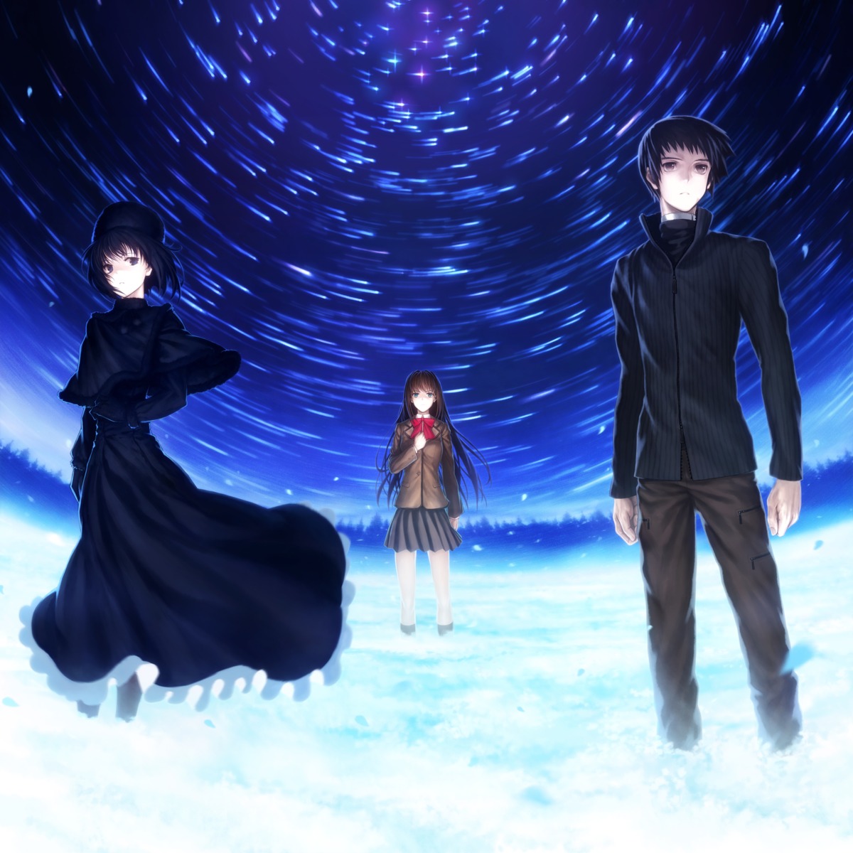 aozaki_aoko, kuonji_alice, lain, mahou_tsukai_no_yoru, seifuku, shizuki_soujuurou