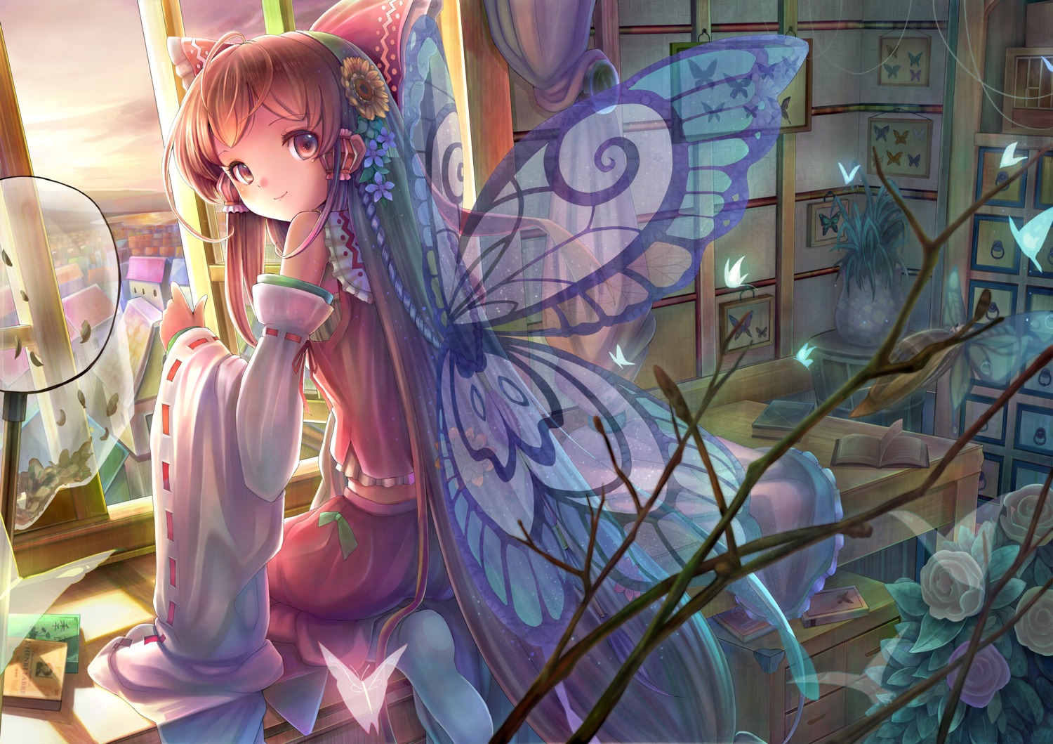 hakurei_reimu, sanntouhei, touhou, wings