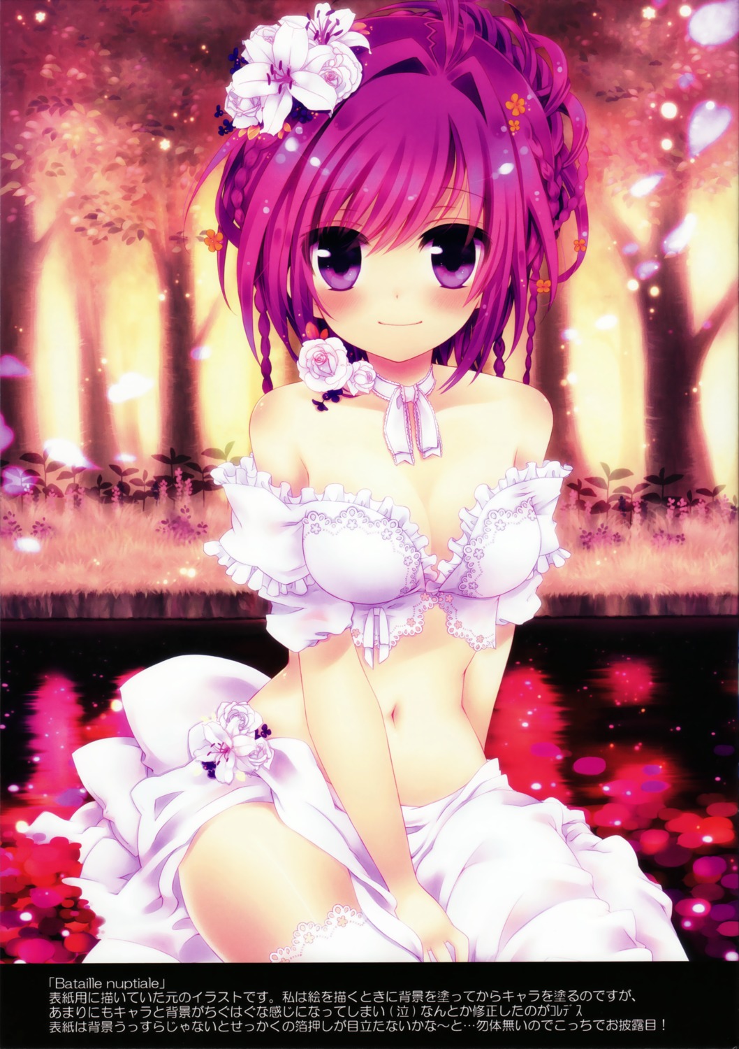 cleavage, konno_kengo, thighhighs, uni-guru