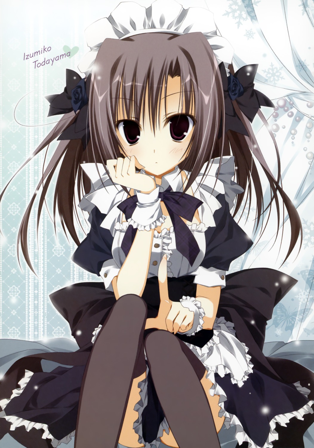 ebiten, inugami_kira, maid, thighhighs, todayama_izumiko