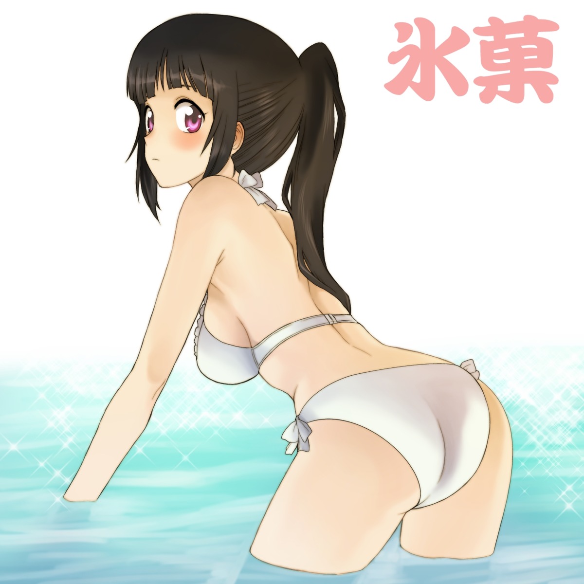 bikini, chitanda_eru, hyouka, kikumaru_bunta, swimsuits