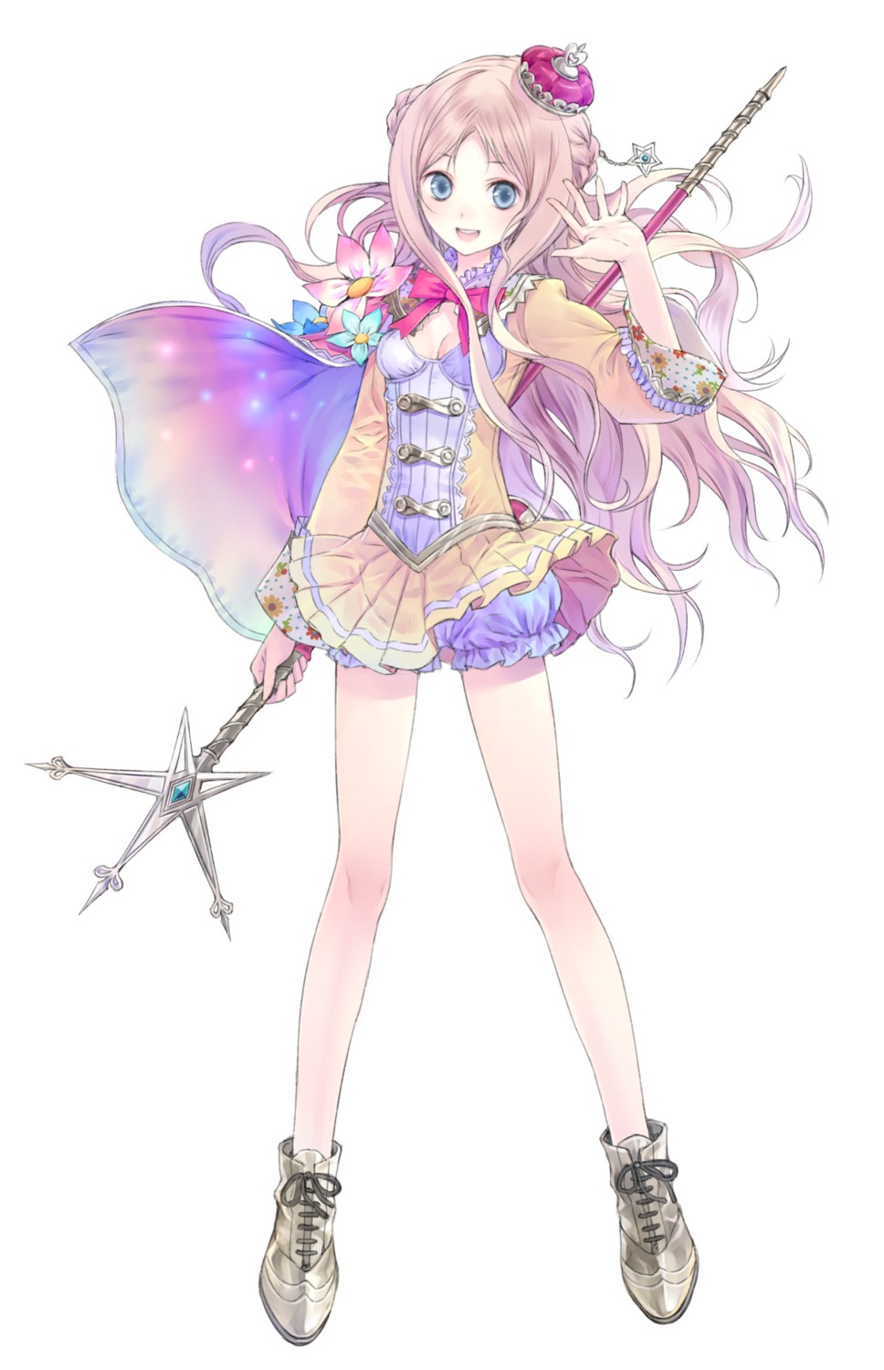 atelier, atelier_meruru, bloomers, cleavage, dress, gust_(company), jpeg_artifacts, kishida_mel