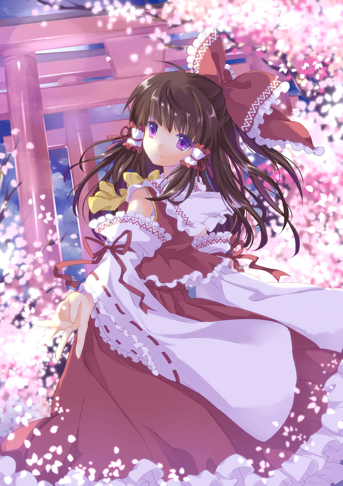 hakurei_reimu, touhou, wataame27