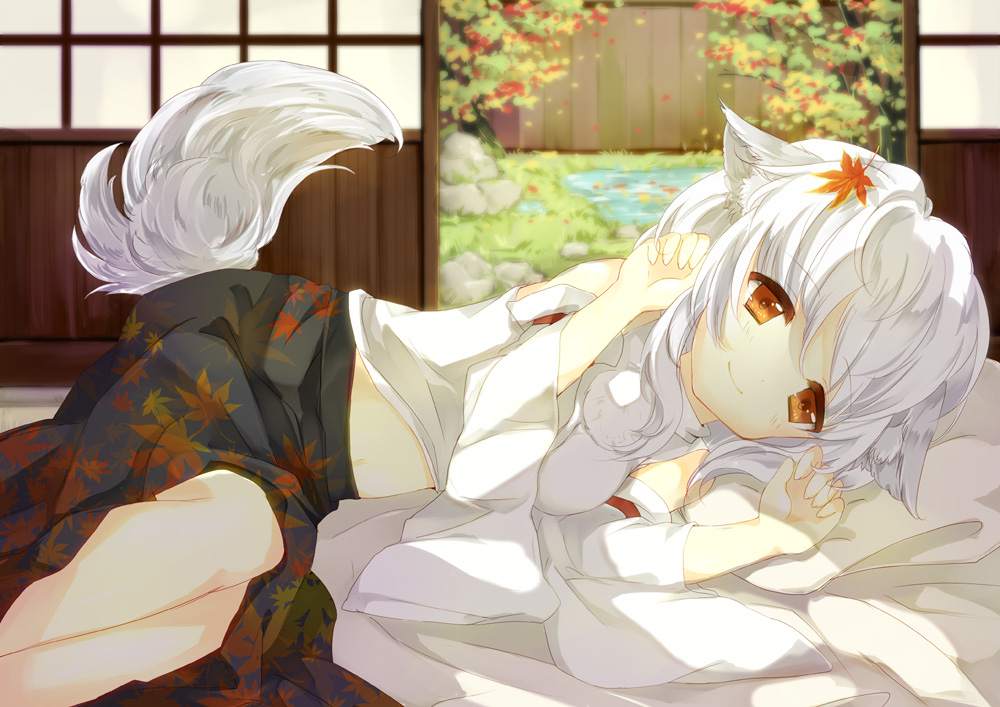 animal_ears, inubashiri_momiji, tail, touhou, wataame27