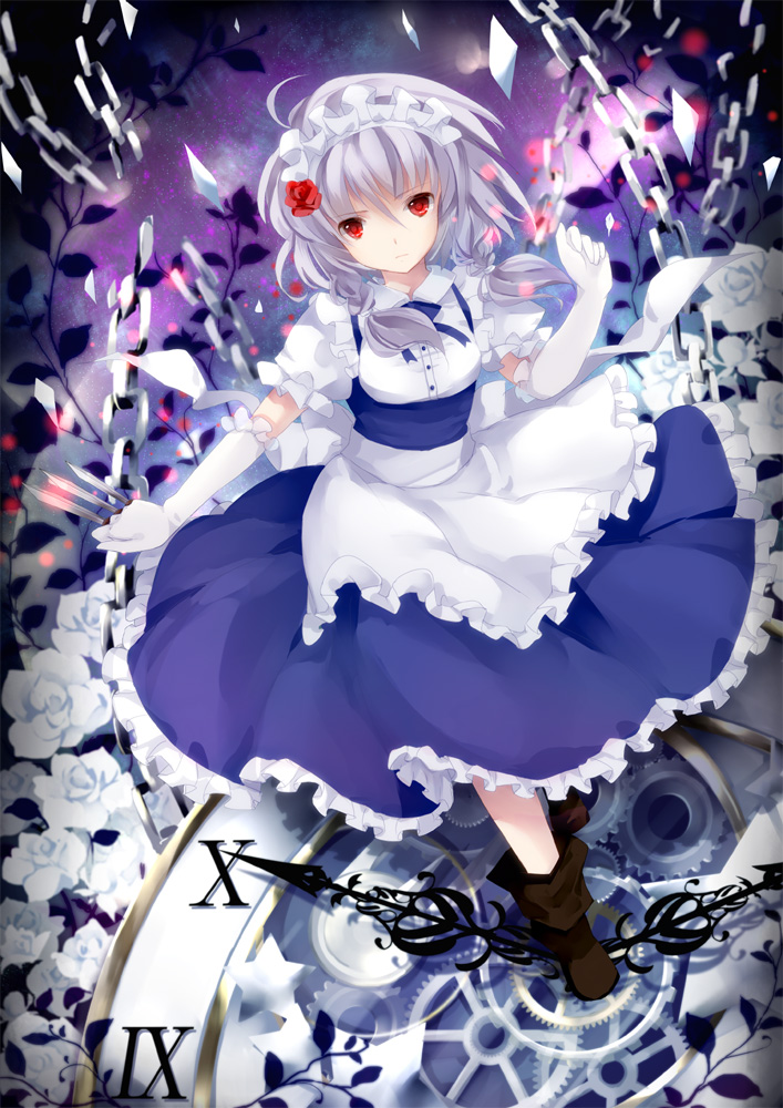 izayoi_sakuya, maid, touhou, wataame27