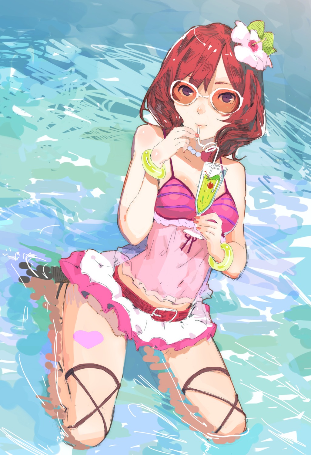 bikini, ekao, love_live!, love_live!_(series), nishikino_maki, swimsuits