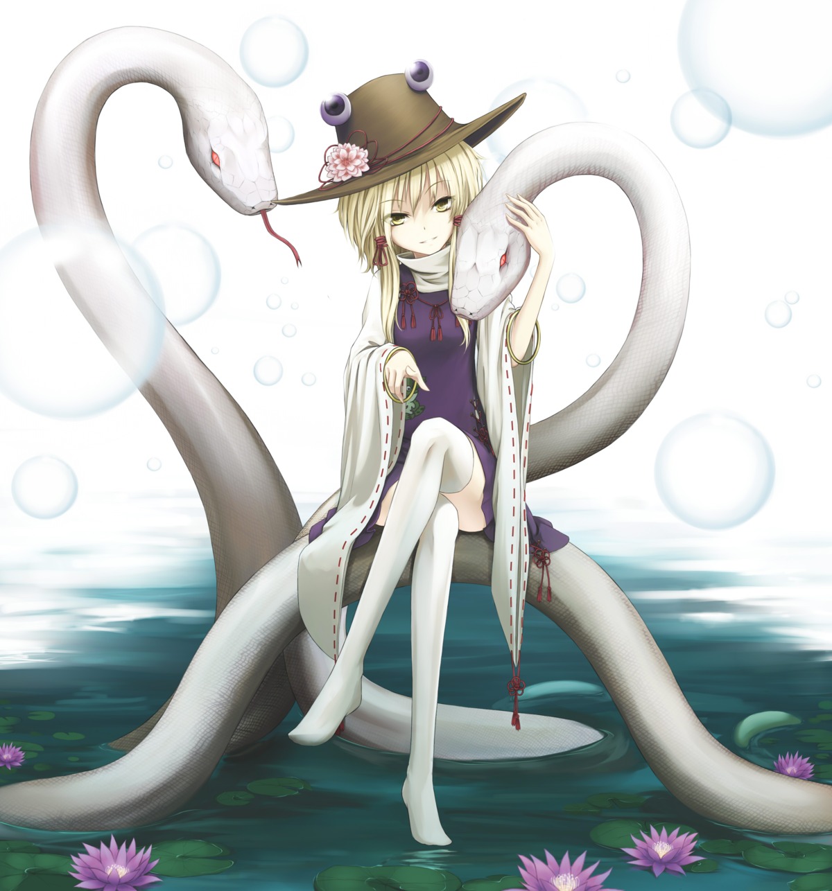 cloudy.r, mishaguji, moriya_suwako, thighhighs, touhou