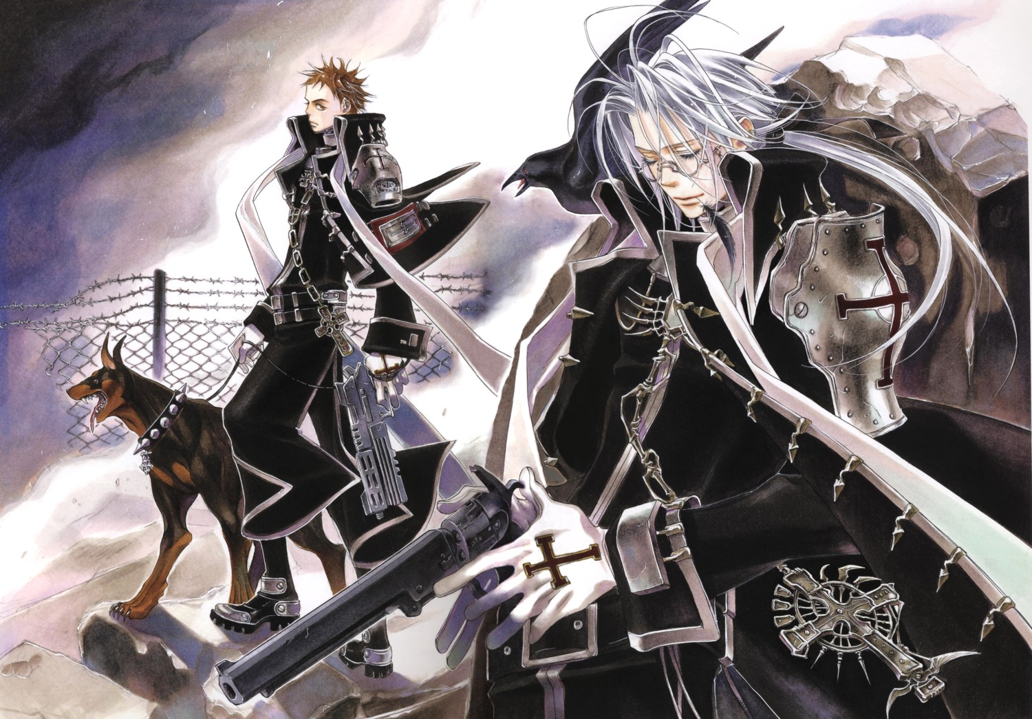 abel_nightroad, kyuujou_kiyo, male, tres_iqus, trinity_blood