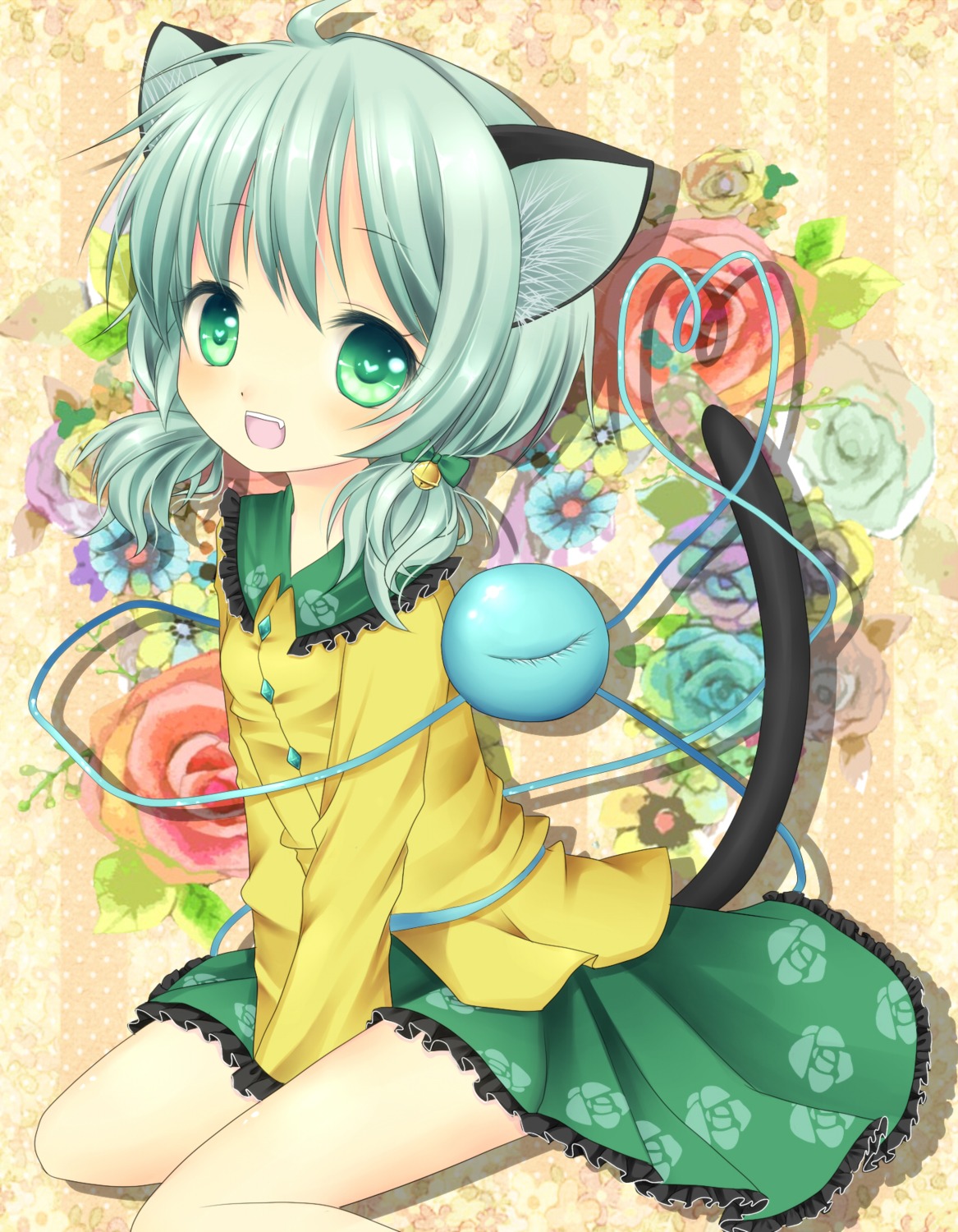 animal_ears, harukaruha, komeiji_koishi, nekomimi, tail, touhou