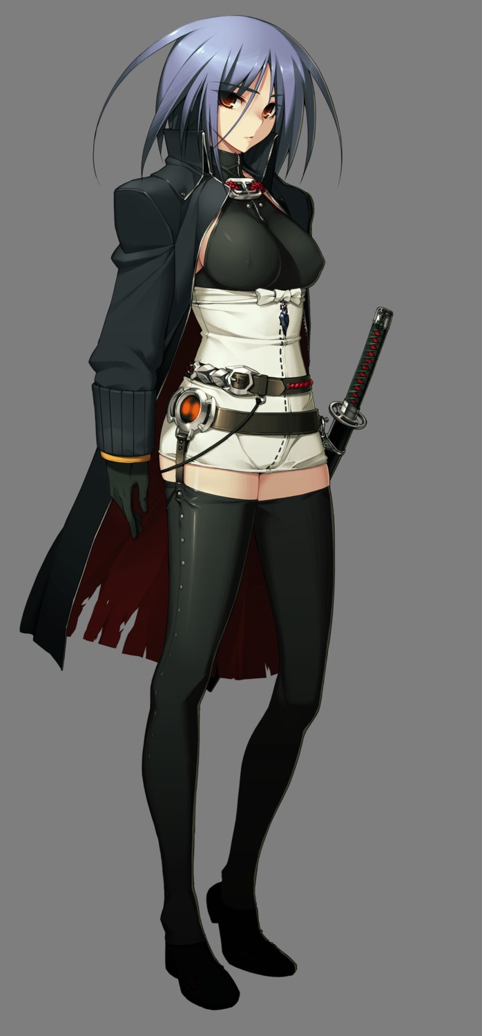 ayane_ichijou, full_metal_daemon_muramasa, namaniku_atk, nitroplus, stockings, sword, thighhighs, transparent_png