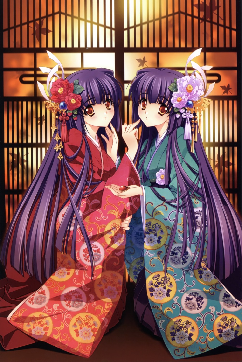 carnelian, kao_no_nai_tsuki, kimono, kuraki_mizuna, kuraki_suzuna, orbit