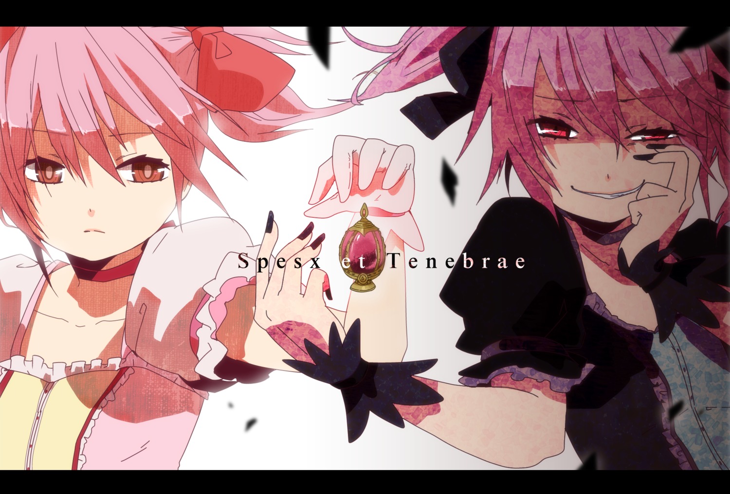 kaname_madoka, kiu_(unendliche_melodie), kriemhild_gretchen, mahou_shoujo_madoka_magica