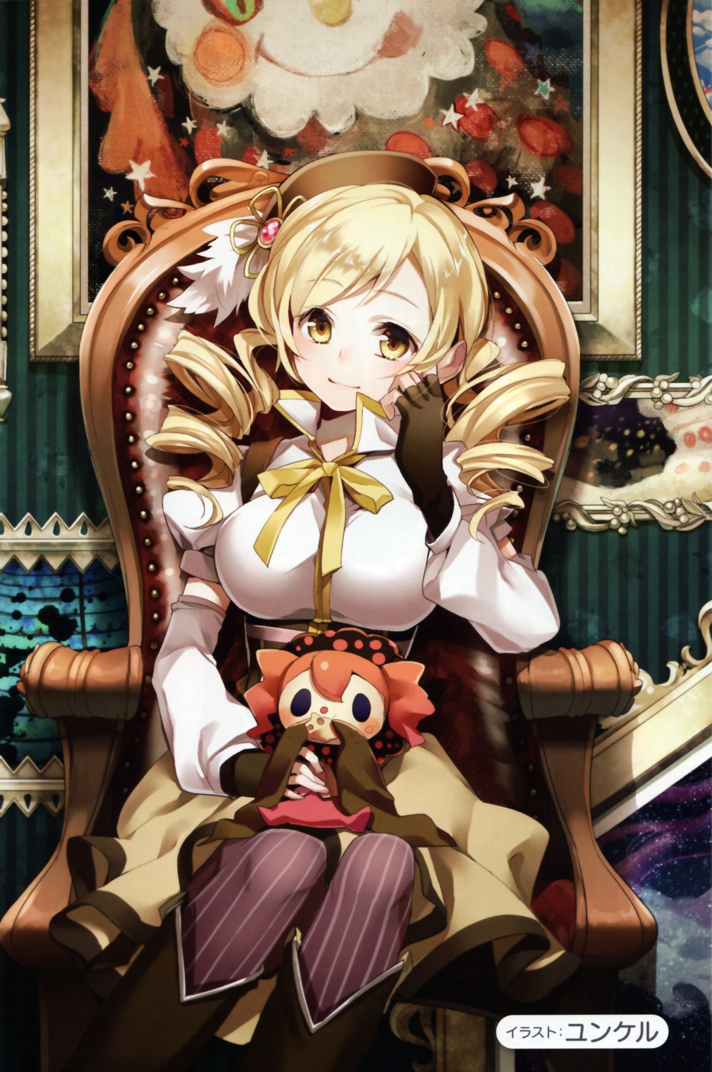 charlotte_(madomagi), mahou_shoujo_madoka_magica, tomoe_mami, yunco