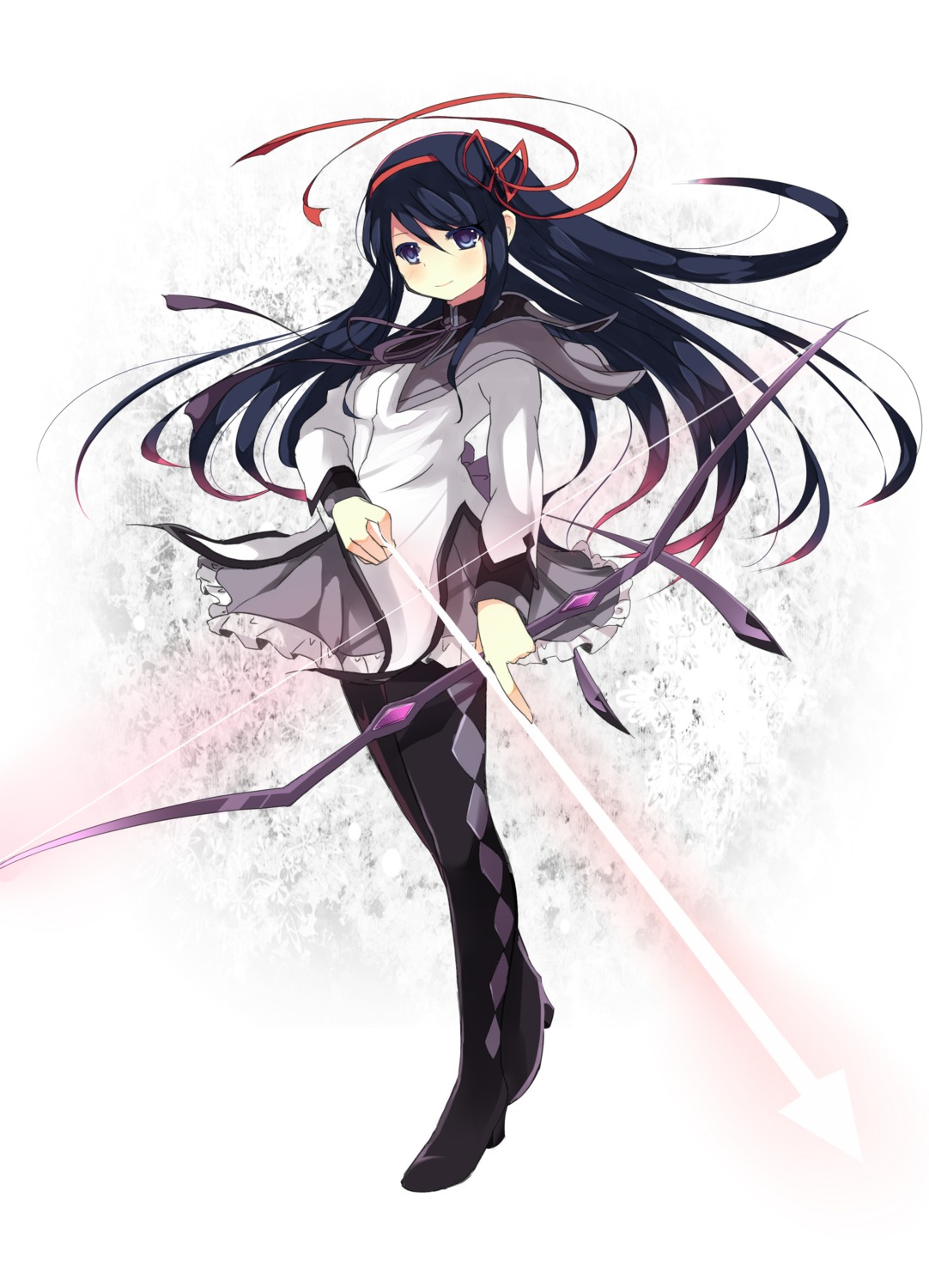 akemi_homura, enje_(pixiv3289887), mahou_shoujo_madoka_magica, pantyhose, weapon