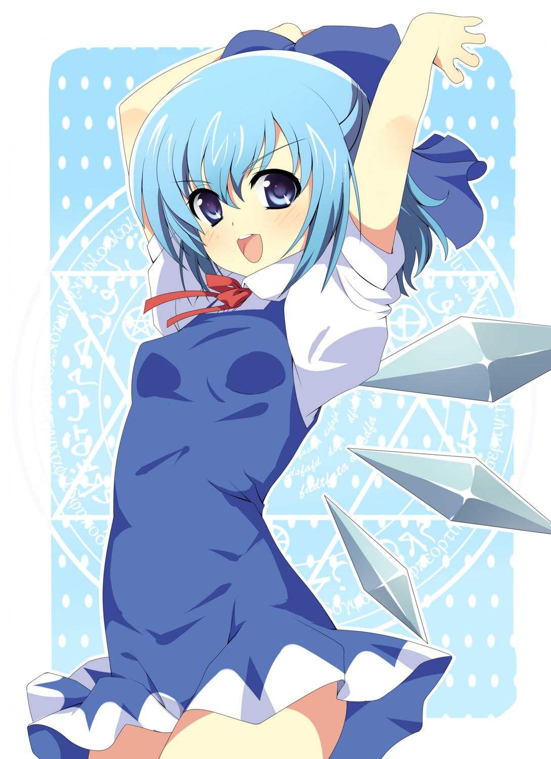 cirno, dress, enje_(pixiv3289887), touhou, wings