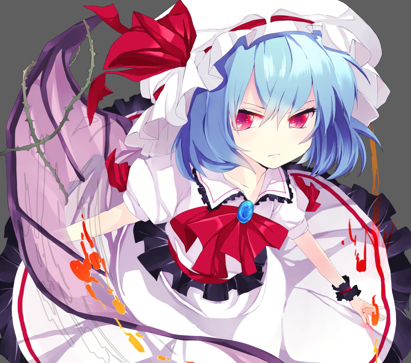 mihatarou, remilia_scarlet, touhou, wings