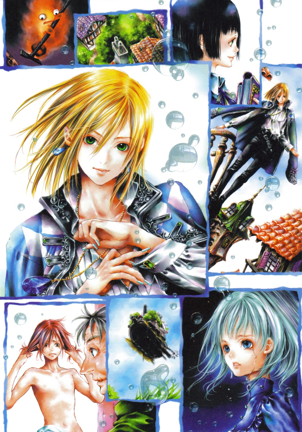 calcifer, green_glass, howl, howl_no_ugoku_shiro, nao_tsukiji, sophie_hatter