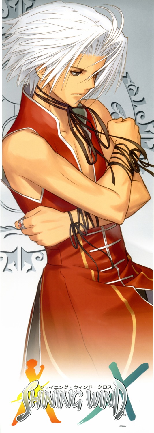 akizuki_souma, male, screening, shining_tears, shining_wind, shining_world, stick_poster, tony_taka