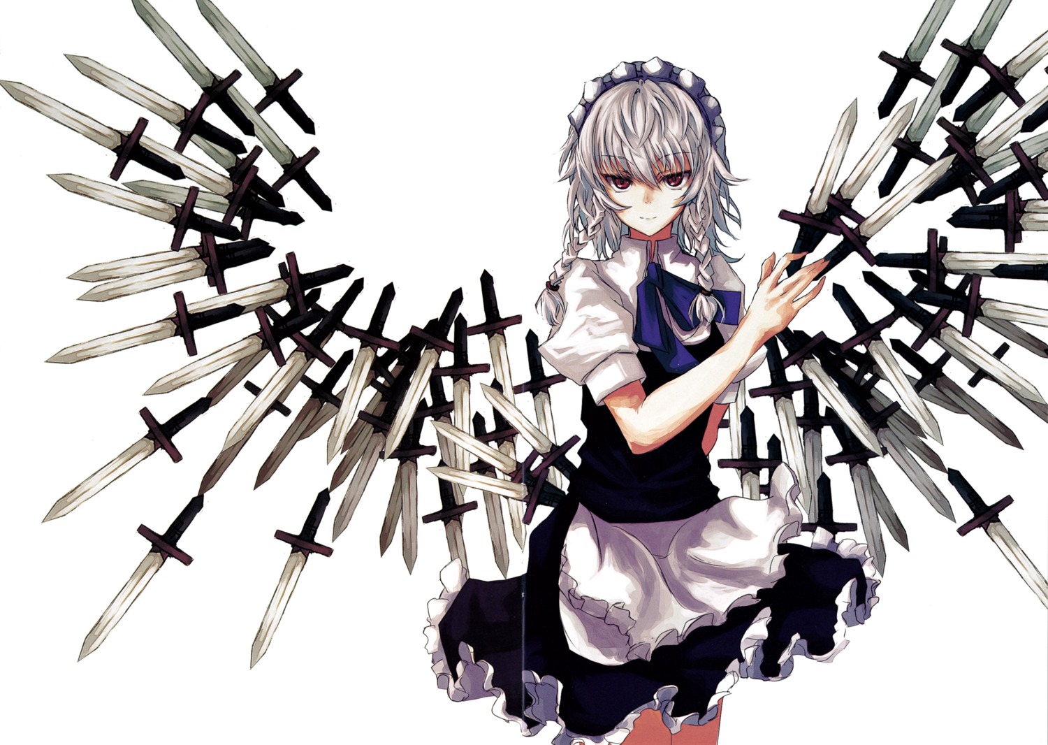 hisago, izayoi_sakuya, maid, touhou